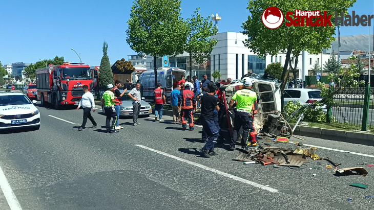 Malatya'da Trafik Kazası 2 Yaralı